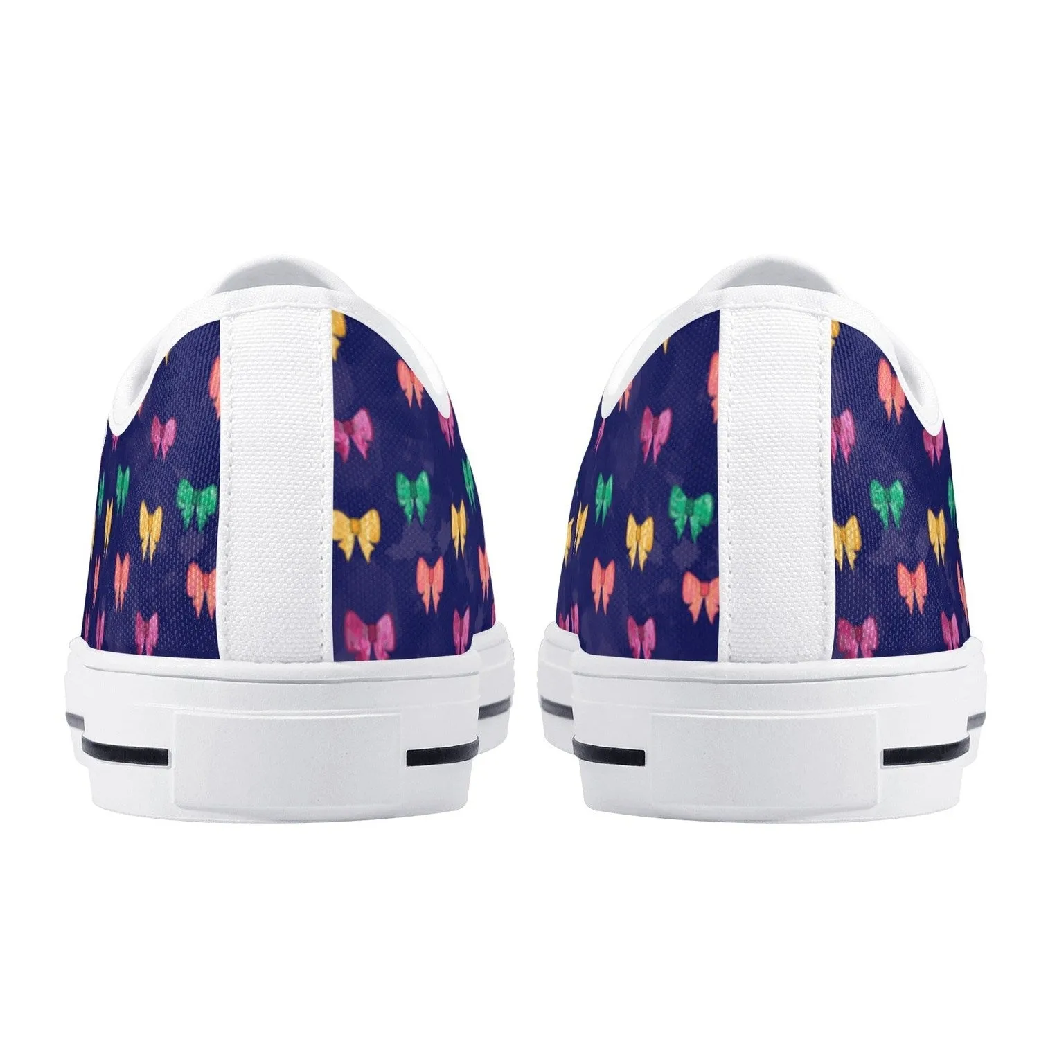 Bows Womens Low Top Canvas Shoes
