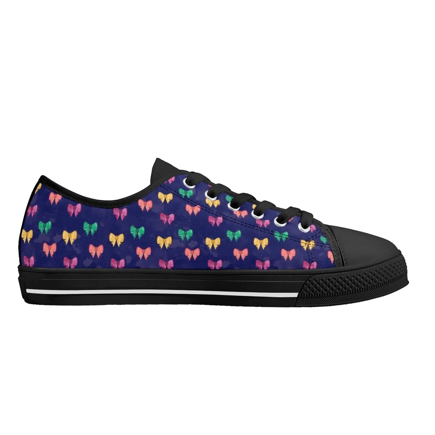 Bows Womens Low Top Canvas Shoes