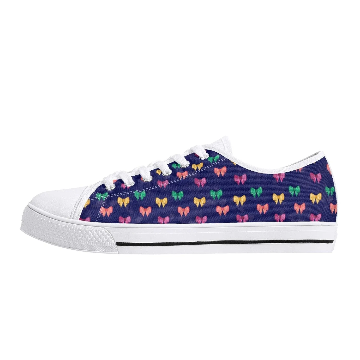 Bows Womens Low Top Canvas Shoes