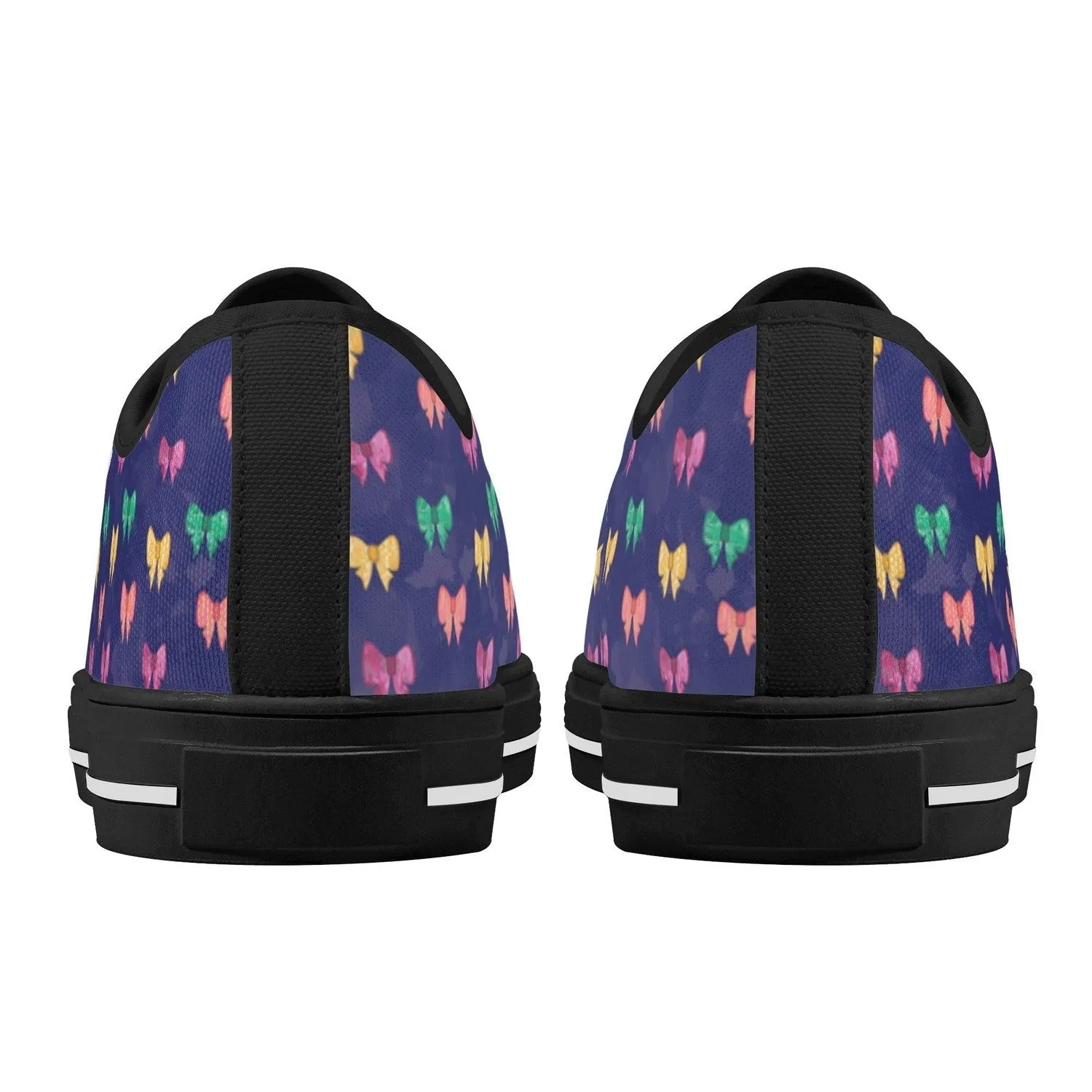 Bows Womens Low Top Canvas Shoes