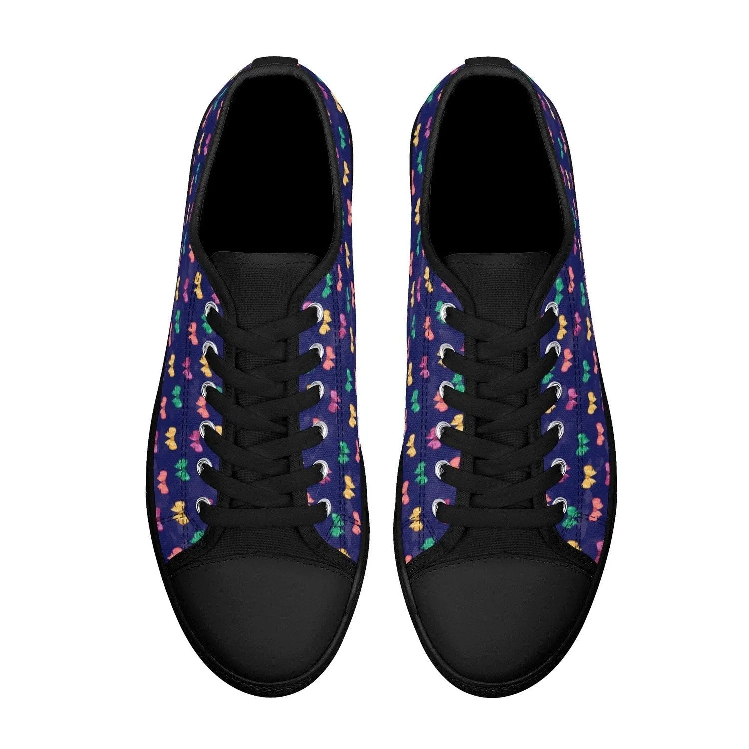 Bows Womens Low Top Canvas Shoes