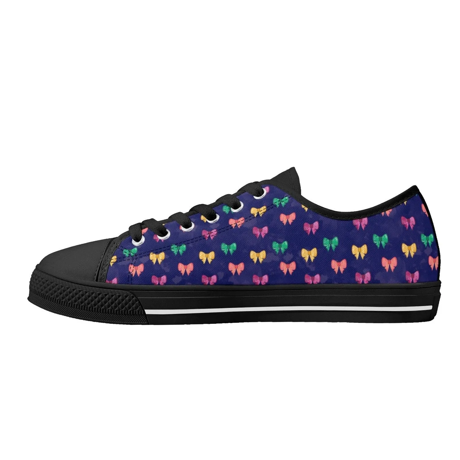 Bows Womens Low Top Canvas Shoes