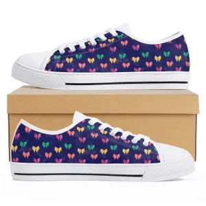 Bows Womens Low Top Canvas Shoes