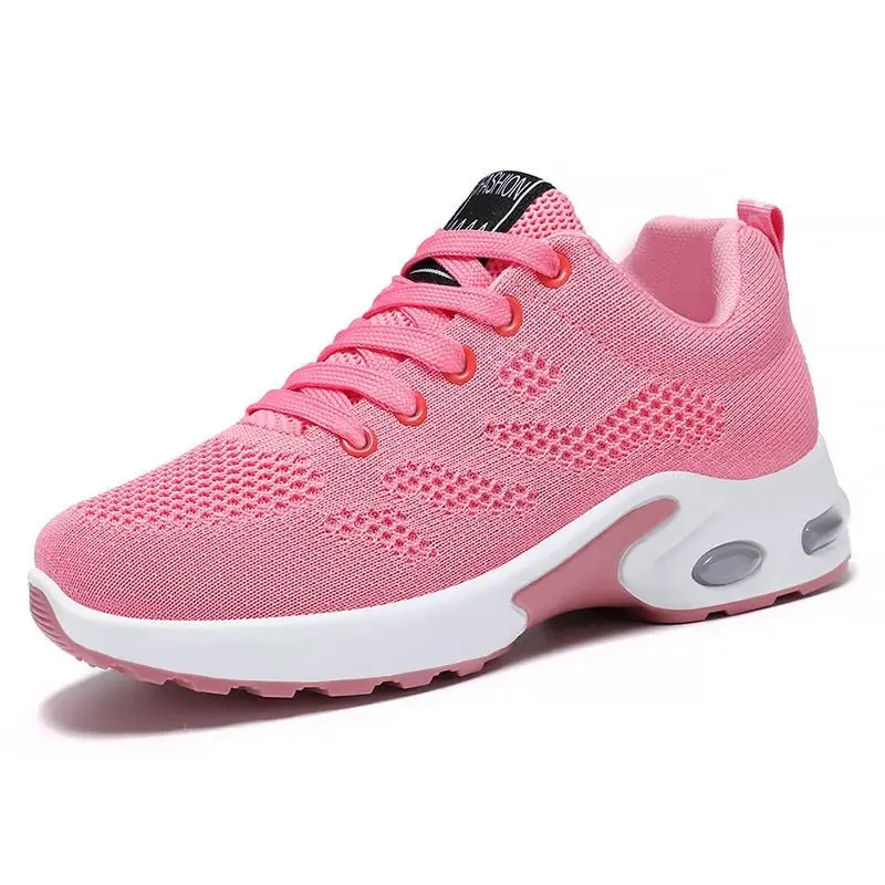 Breathable Mesh Lace Up Athletic