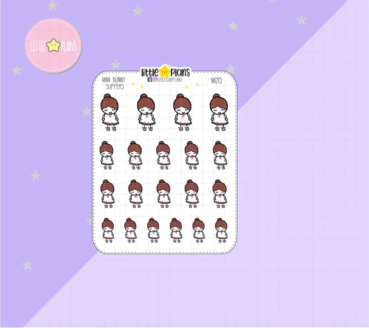 Bunny Slippers | Mimi Planner Stickers