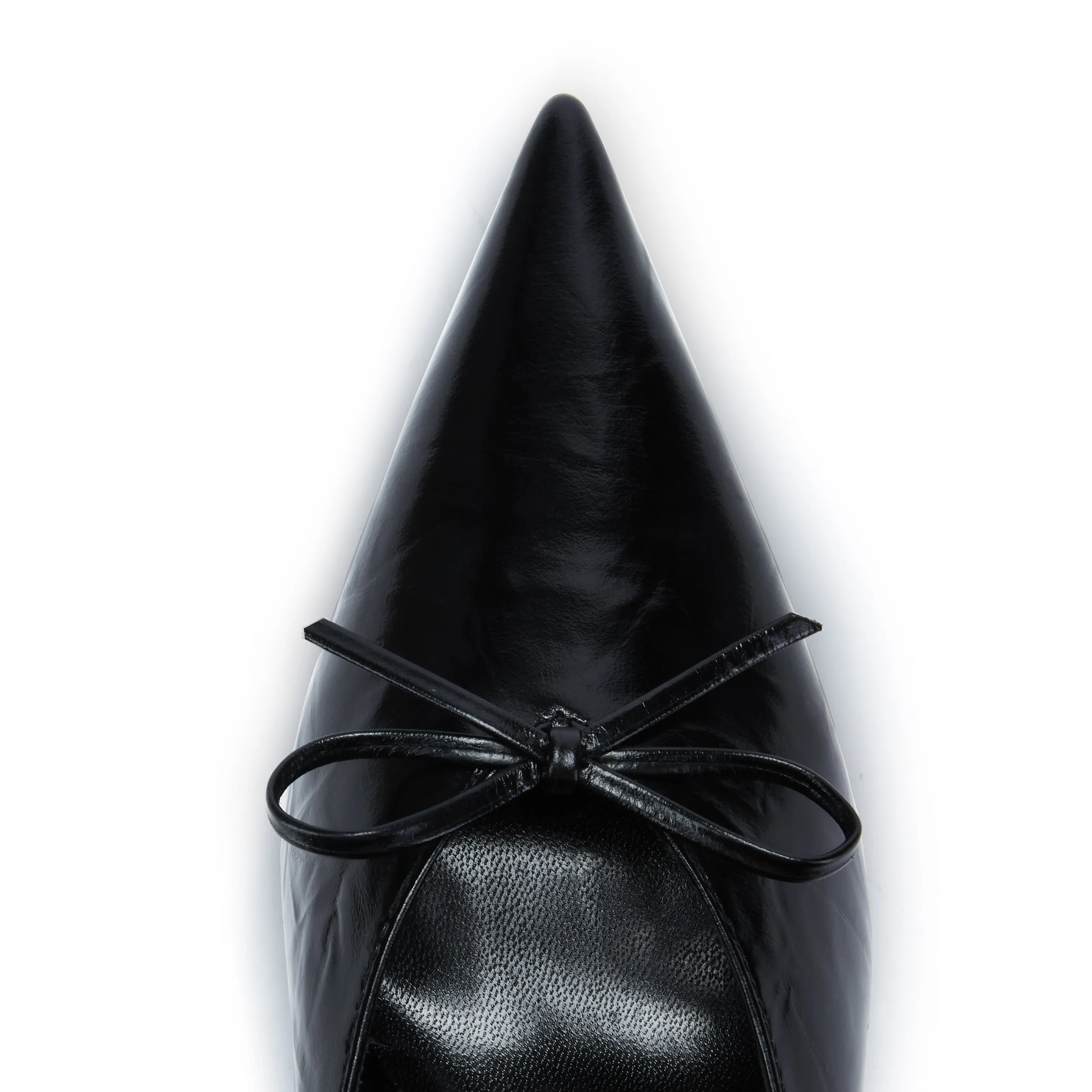 Camille Black Kitten Heeled Mule