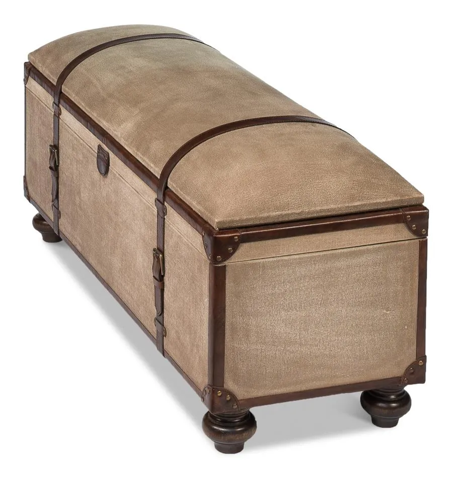 Canvas Trunk Bench