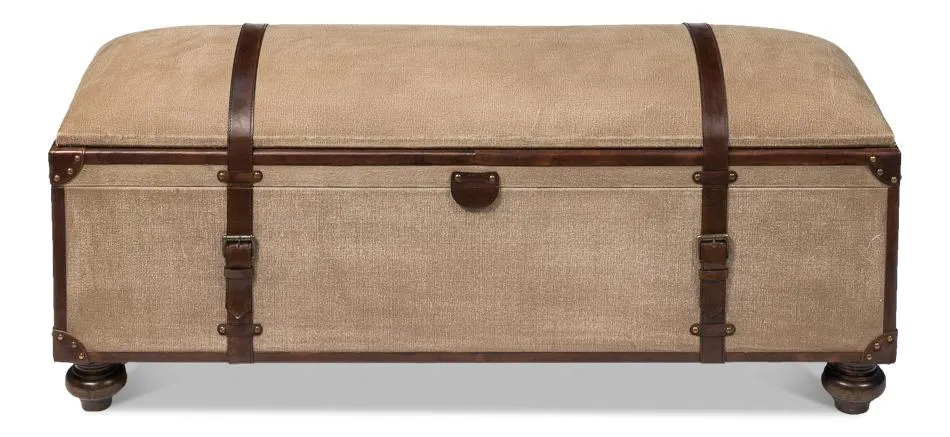 Canvas Trunk Bench
