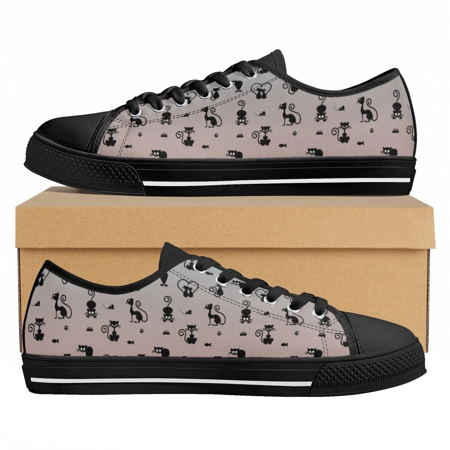 Caramel Kit Cat Lightweight Low Top Canvas Shoes