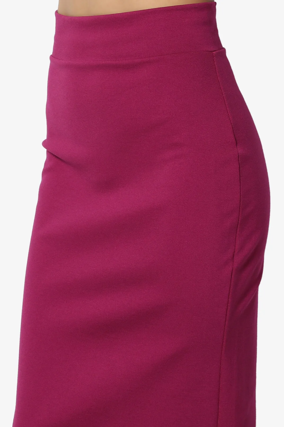 Carleta Mid Calf Pencil Skirt