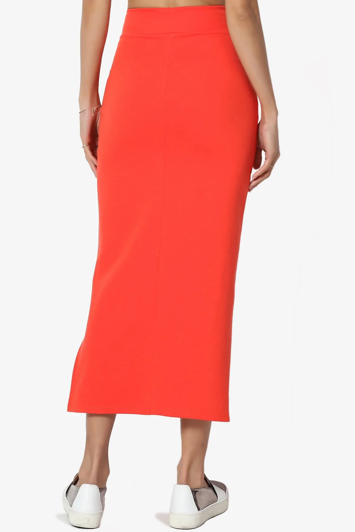 Carleta Mid Calf Pencil Skirt
