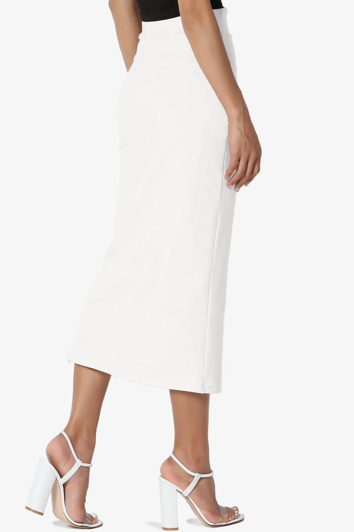 Carleta Mid Calf Pencil Skirt