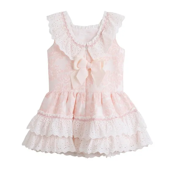 'Carlotta' Dress, Baby Pink and Ivory Dress