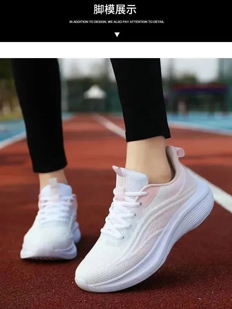 Casual Running Summer Fashion - Anti-Slip Hiking Mesh Athletic Shoes, Breathable Tennis Sneakers for Women, Trend, Couple Shoes