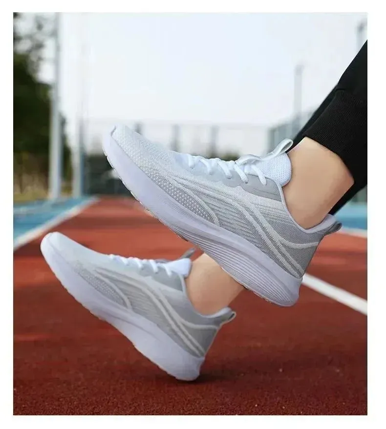Casual Running Summer Fashion - Anti-Slip Hiking Mesh Athletic Shoes, Breathable Tennis Sneakers for Women, Trend, Couple Shoes