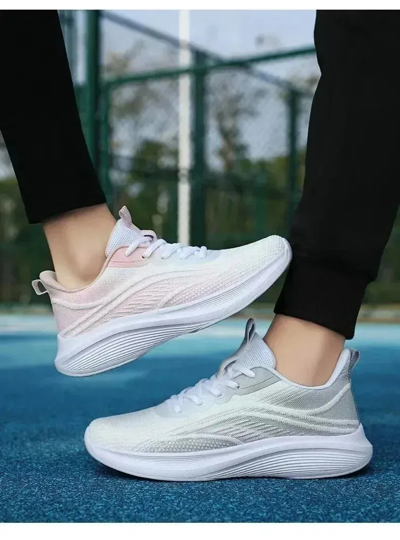 Casual Running Summer Fashion - Anti-Slip Hiking Mesh Athletic Shoes, Breathable Tennis Sneakers for Women, Trend, Couple Shoes