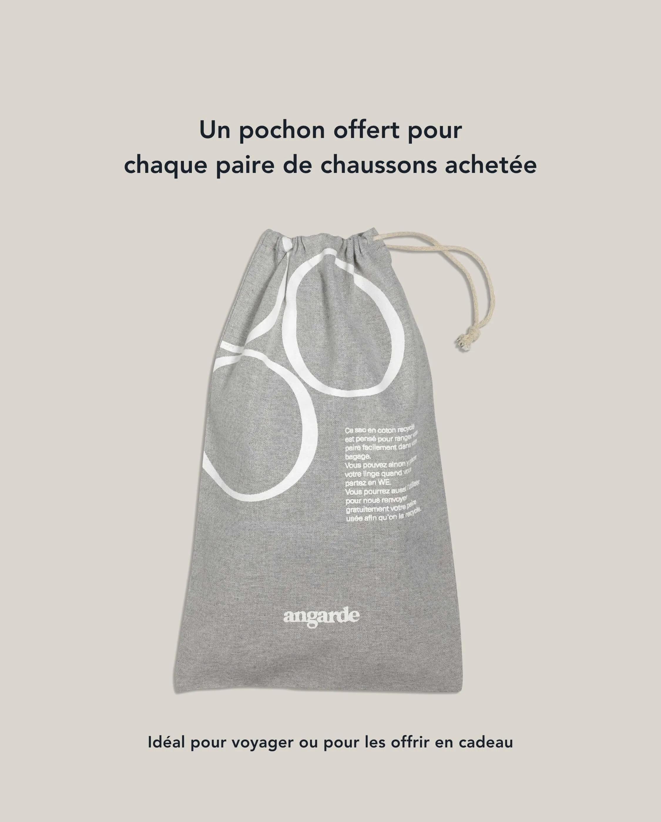 Chausson femme bouclette de laine, blanc rose