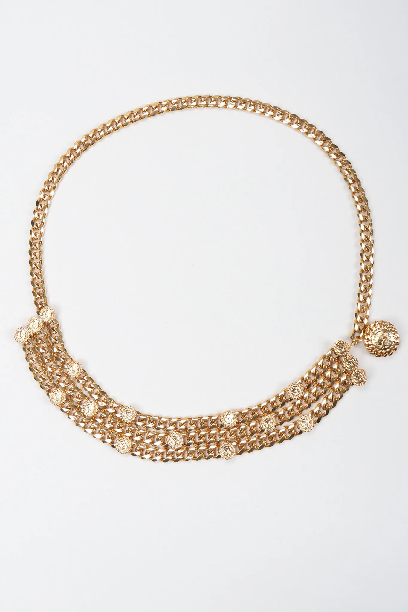 Chunky Triple-Strand Chain Belt