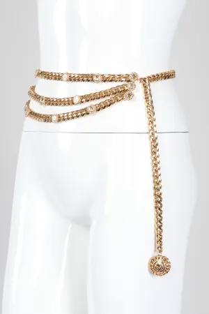 Chunky Triple-Strand Chain Belt