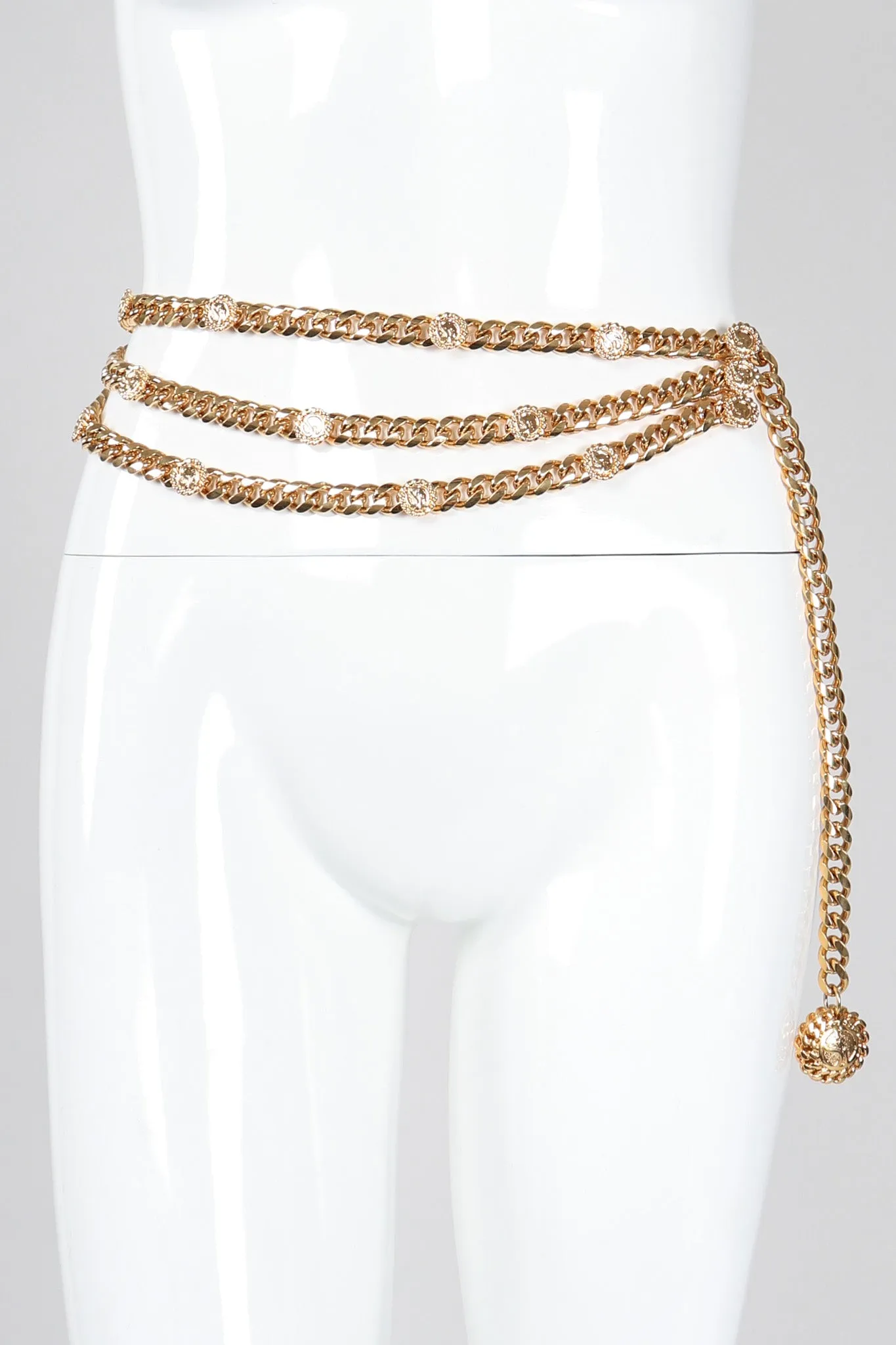 Chunky Triple-Strand Chain Belt