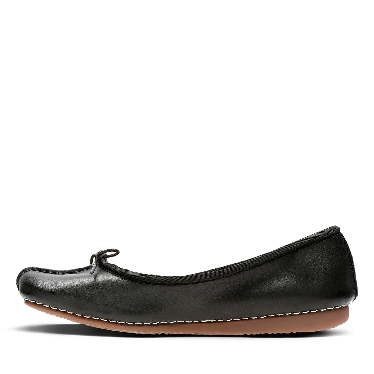 Clarks Freckle Ice - Shoes - Black Leather - 203529295 - E Width (Wide Fit)