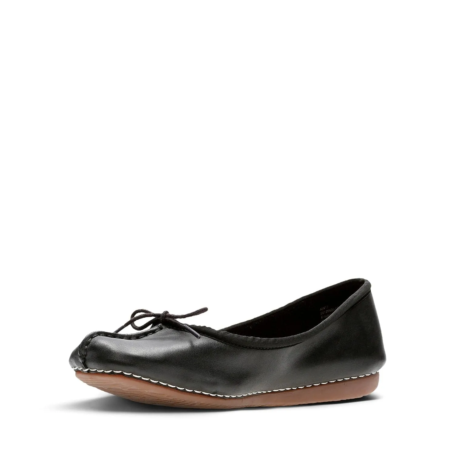 Clarks Freckle Ice - Shoes - Black Leather - 203529295 - E Width (Wide Fit)