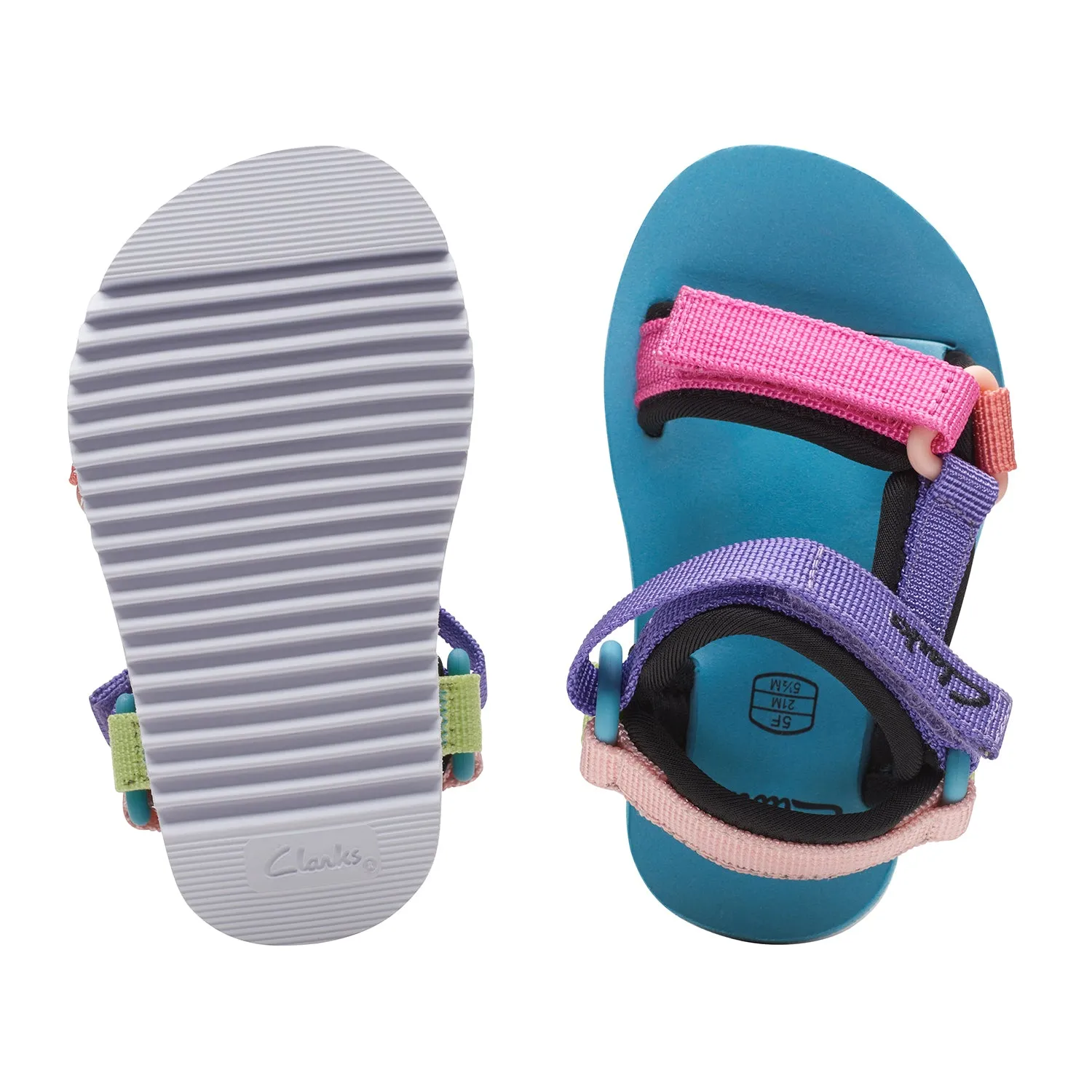 CLARKS GIRLS PEAK WEB TODDLER. (STANDARD FIT)