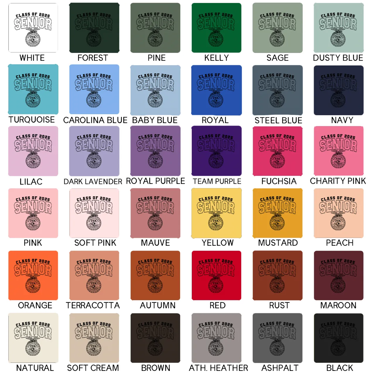 Class of 2025 Senior Emblem – Bella Canvas T-Shirt (Copy)