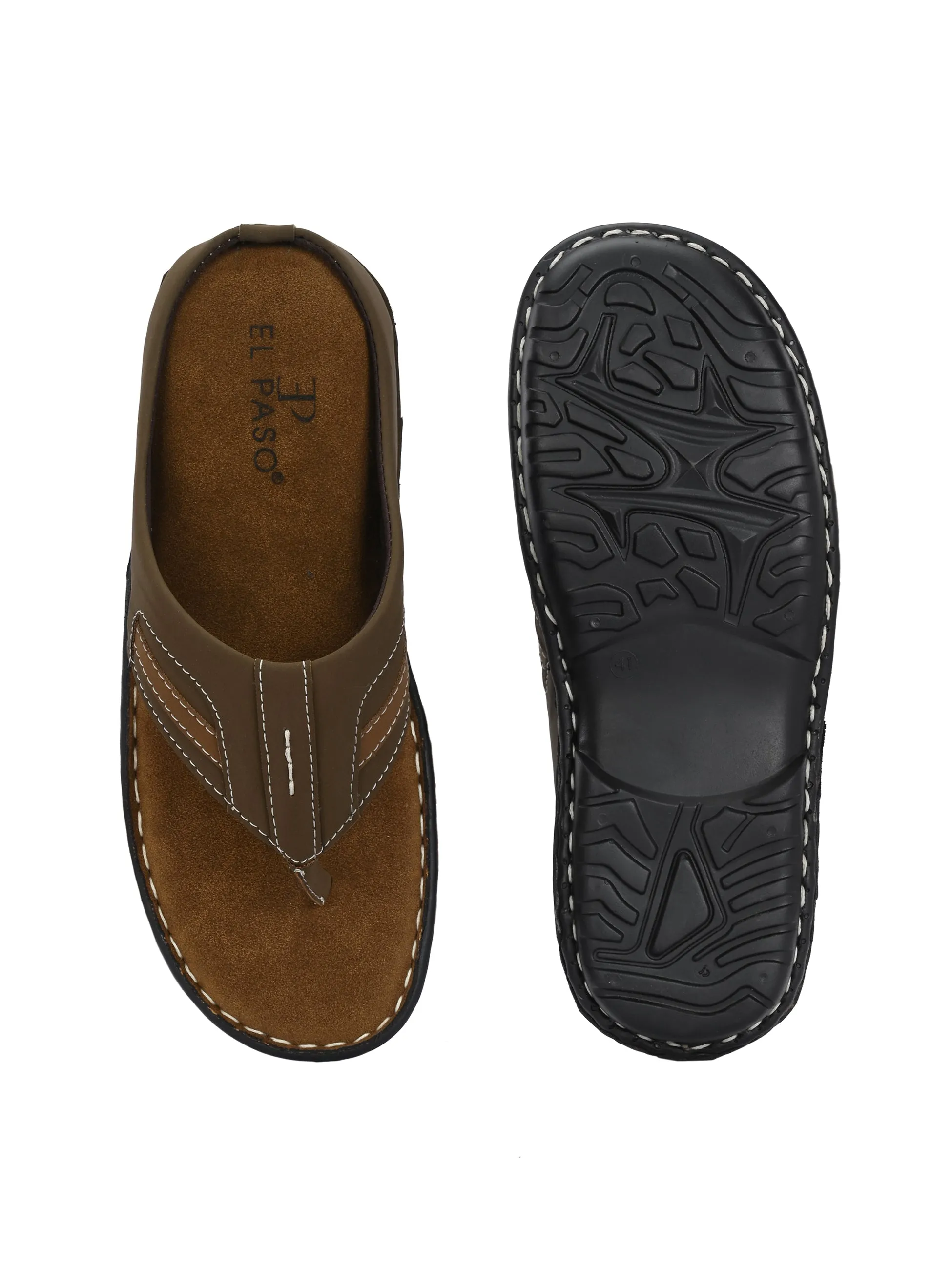 Classic Chestnut Leather Thong Sandal