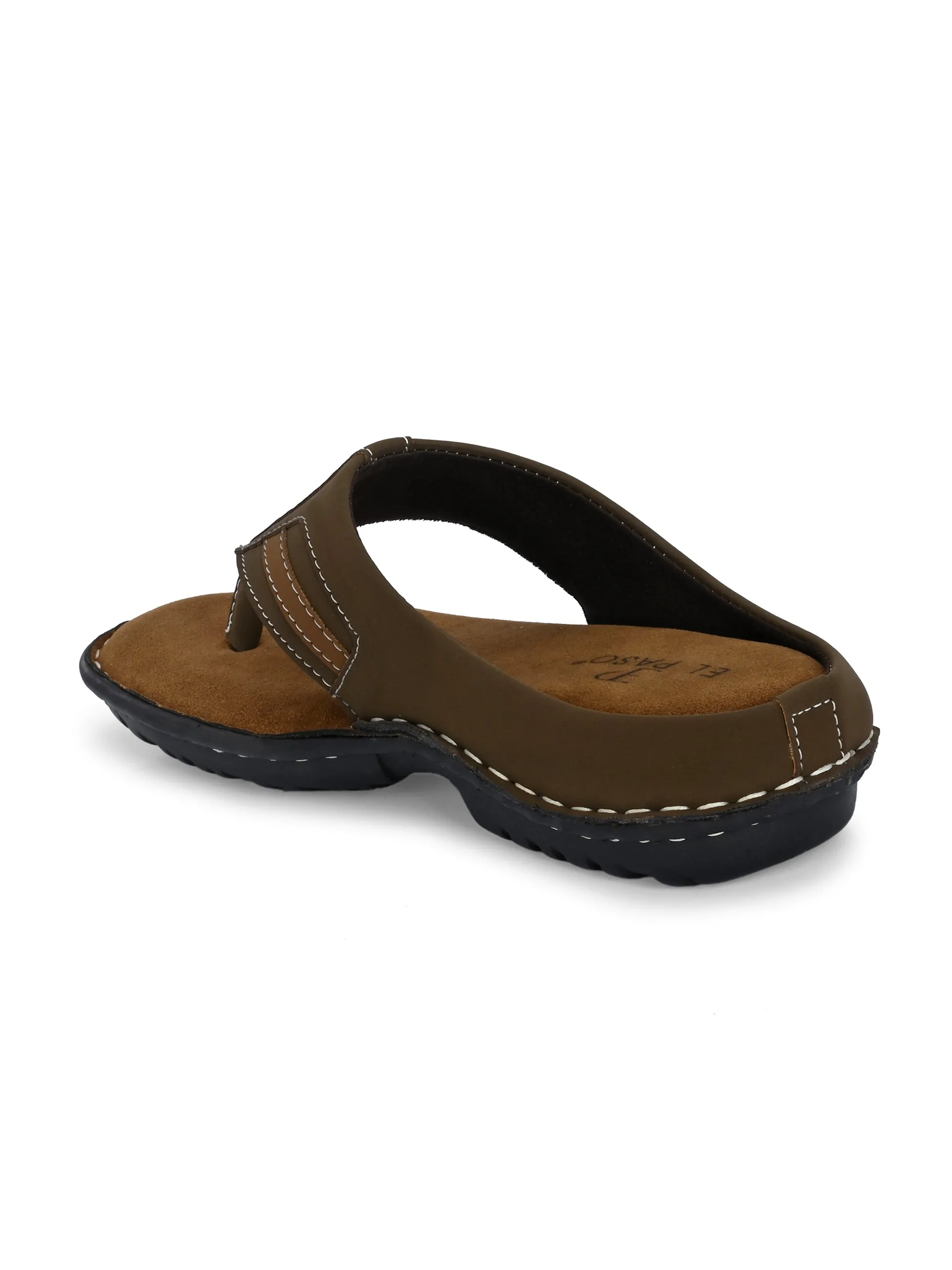Classic Chestnut Leather Thong Sandal