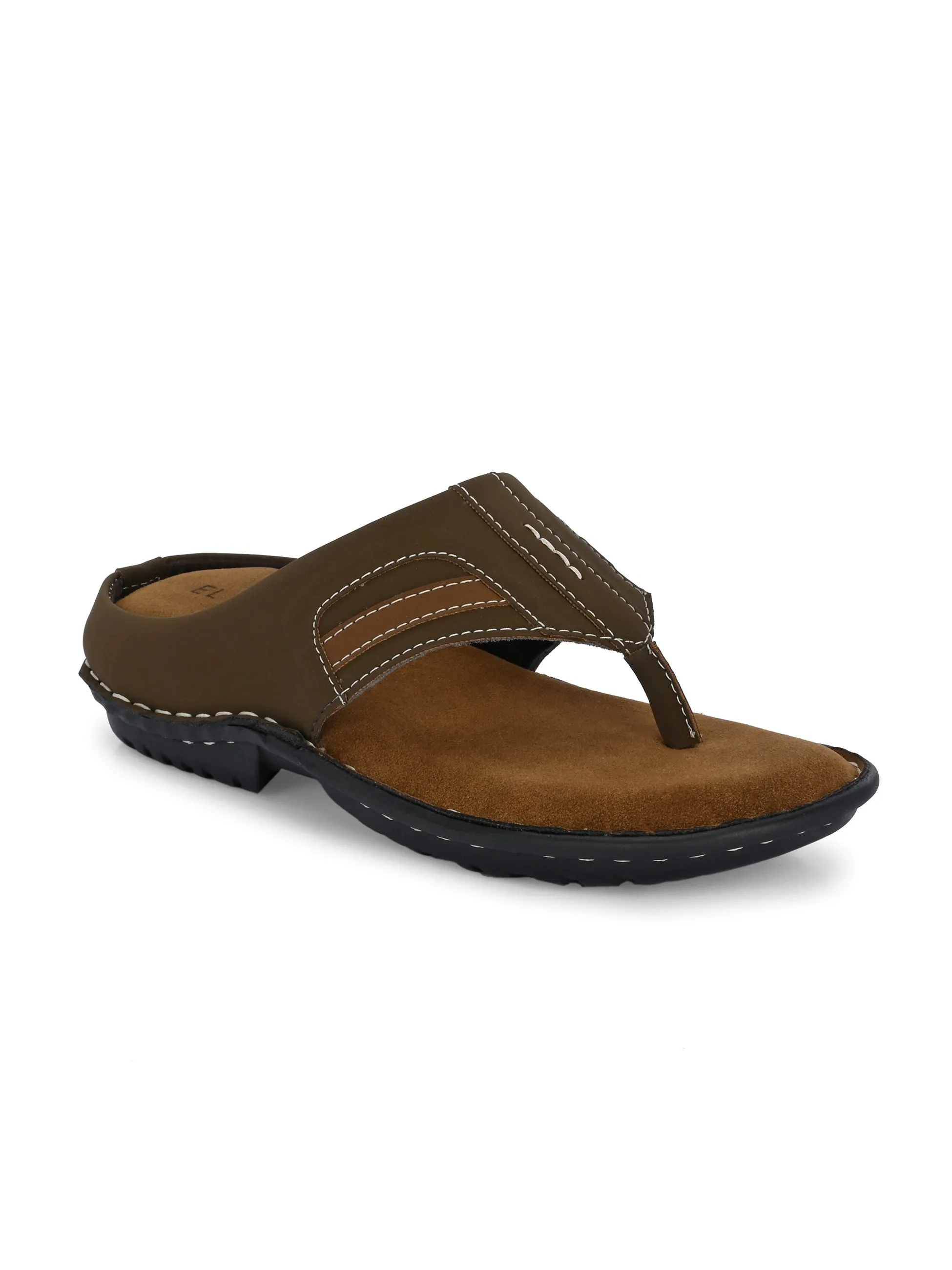 Classic Chestnut Leather Thong Sandal