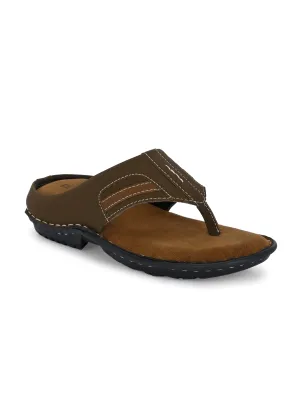 Classic Chestnut Leather Thong Sandal