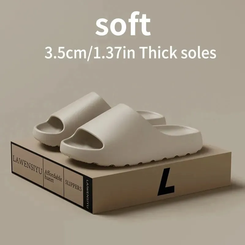 Coconut Slippers Thick-Soled Non-Slip Sandals Summer Soft Comfort Slides