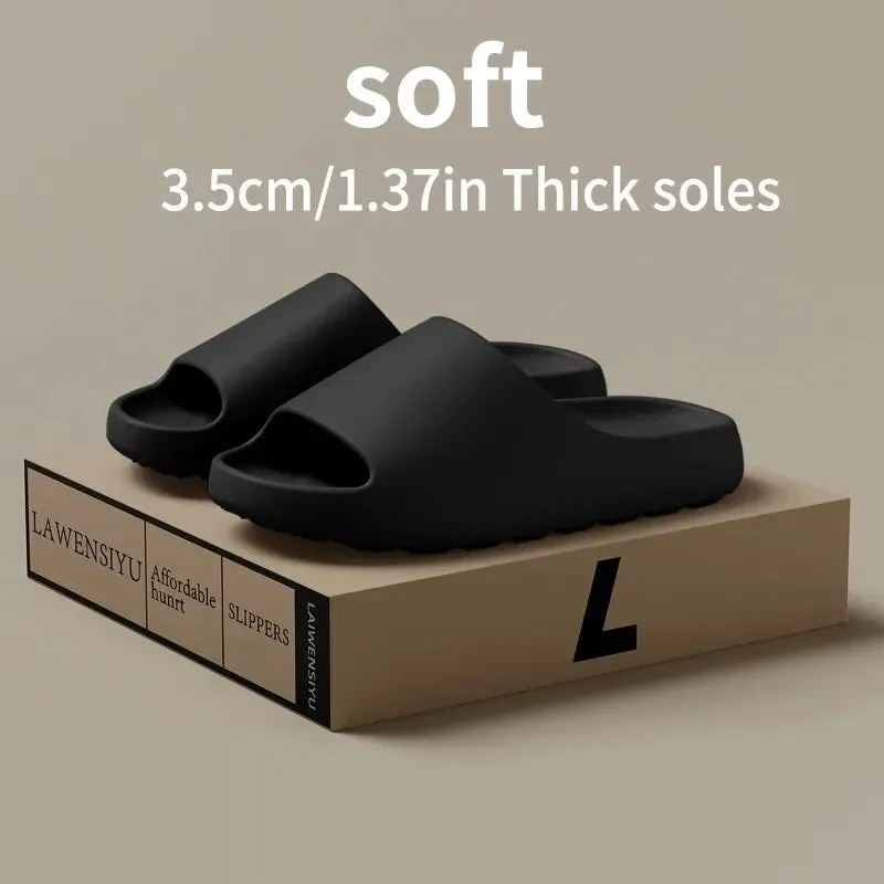 Coconut Slippers Thick-Soled Non-Slip Sandals Summer Soft Comfort Slides
