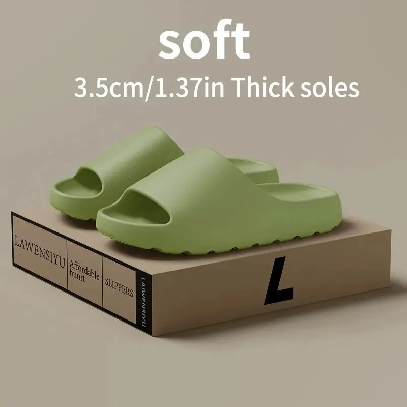 Coconut Slippers Thick-Soled Non-Slip Sandals Summer Soft Comfort Slides