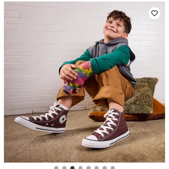 Converse Chuck Taylor All Star Hi Sneaker - Little Kid - Brown - 9 &amp; 10 NWT