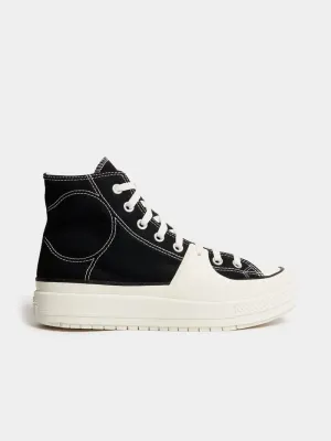 Converse Men's CTAS Construct Hi Black/White Sneaker