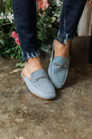 Corky's Charmer Mules- Blue Denim