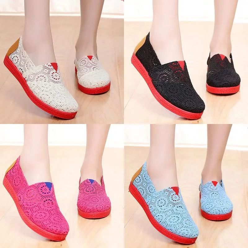 Cotton Fabric Shoes Baotou Home Out Soft Style Flats Women Soft Wear Fashionable Cool Flat Shoes