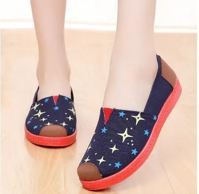 Cotton Fabric Shoes Baotou Home Out Soft Style Flats Women Soft Wear Fashionable Cool Flat Shoes
