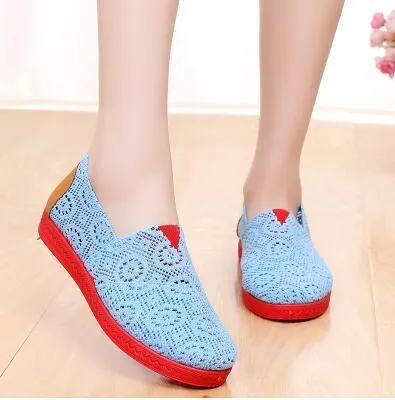 Cotton Fabric Shoes Baotou Home Out Soft Style Flats Women Soft Wear Fashionable Cool Flat Shoes