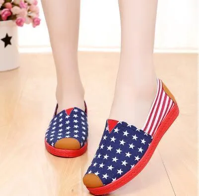 Cotton Fabric Shoes Baotou Home Out Soft Style Flats Women Soft Wear Fashionable Cool Flat Shoes