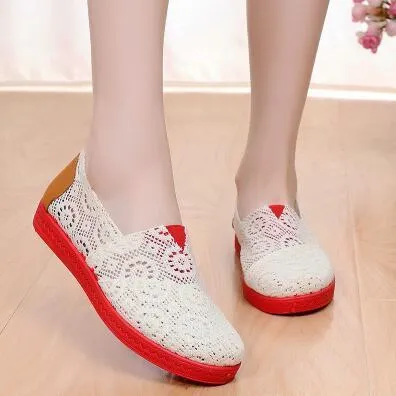 Cotton Fabric Shoes Baotou Home Out Soft Style Flats Women Soft Wear Fashionable Cool Flat Shoes