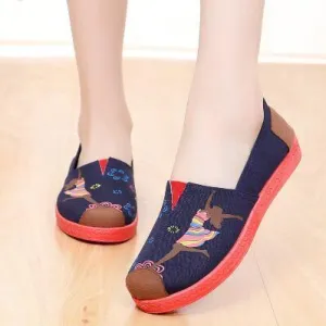 Cotton Fabric Shoes Baotou Home Out Soft Style Flats Women Soft Wear Fashionable Cool Flat Shoes