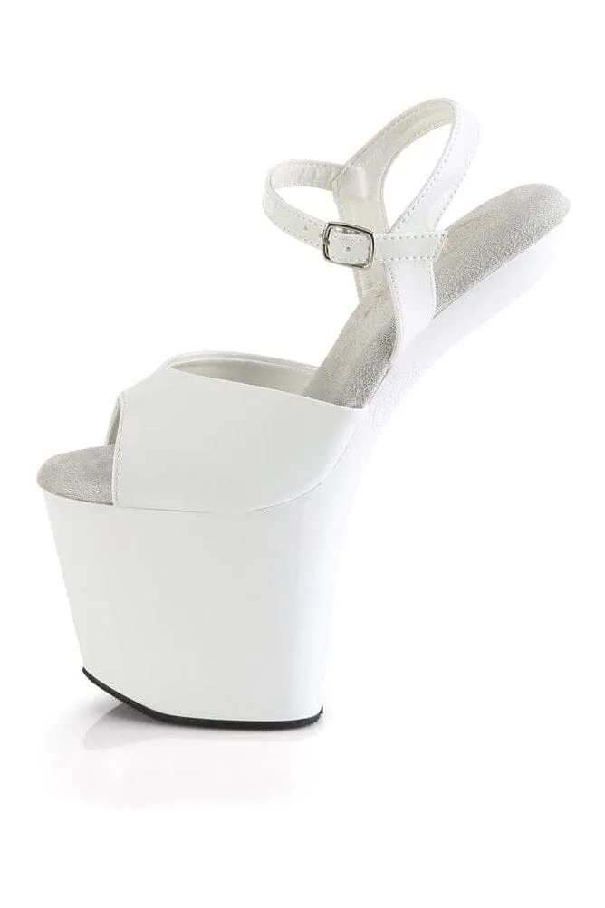 CRAZE-809 White Patent Sandal