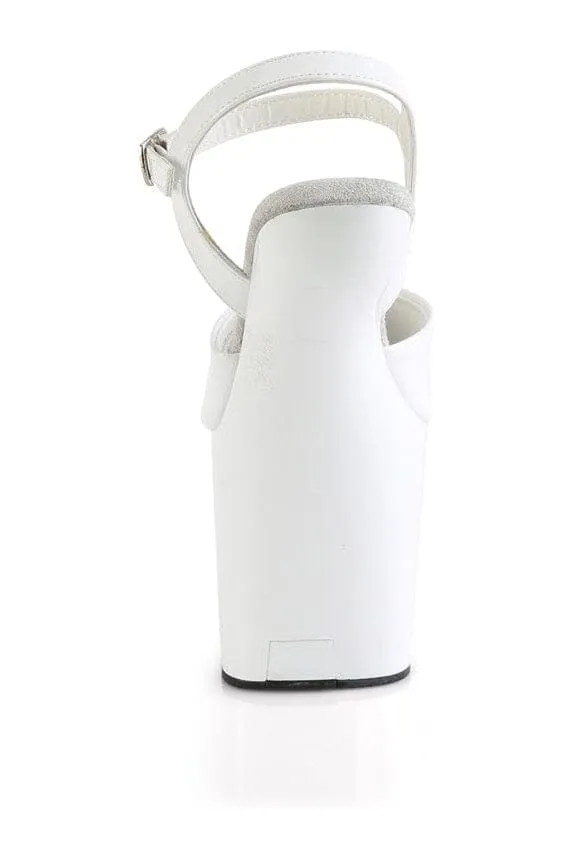 CRAZE-809 White Patent Sandal