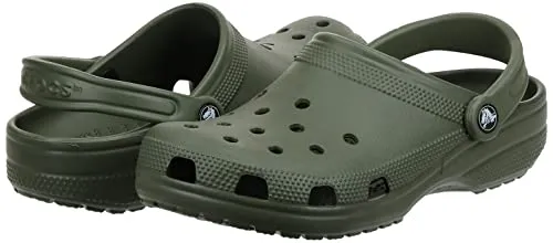 Crocs Unisex-Adult Classic Clogs (Best Sellers), Army Green, 2 Men/4 Women