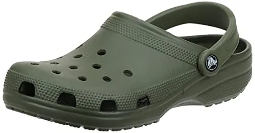 Crocs Unisex-Adult Classic Clogs (Best Sellers), Army Green, 2 Men/4 Women