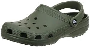 Crocs Unisex-Adult Classic Clogs (Best Sellers), Army Green, 2 Men/4 Women