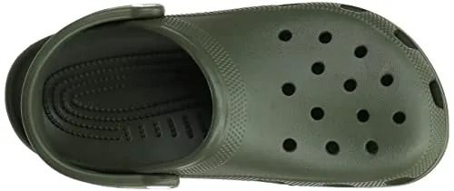 Crocs Unisex-Adult Classic Clogs (Best Sellers), Army Green, 2 Men/4 Women
